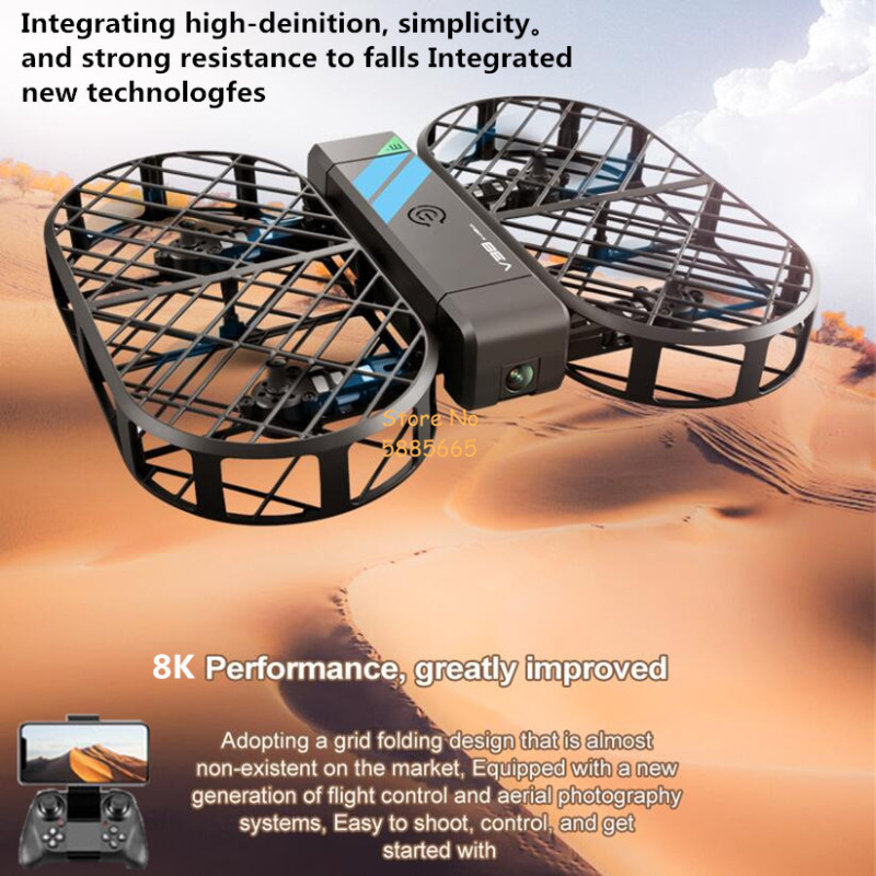 Drone Remote Controller Lanyard - กล้อง 8K HD 360 ° การป้องกัน