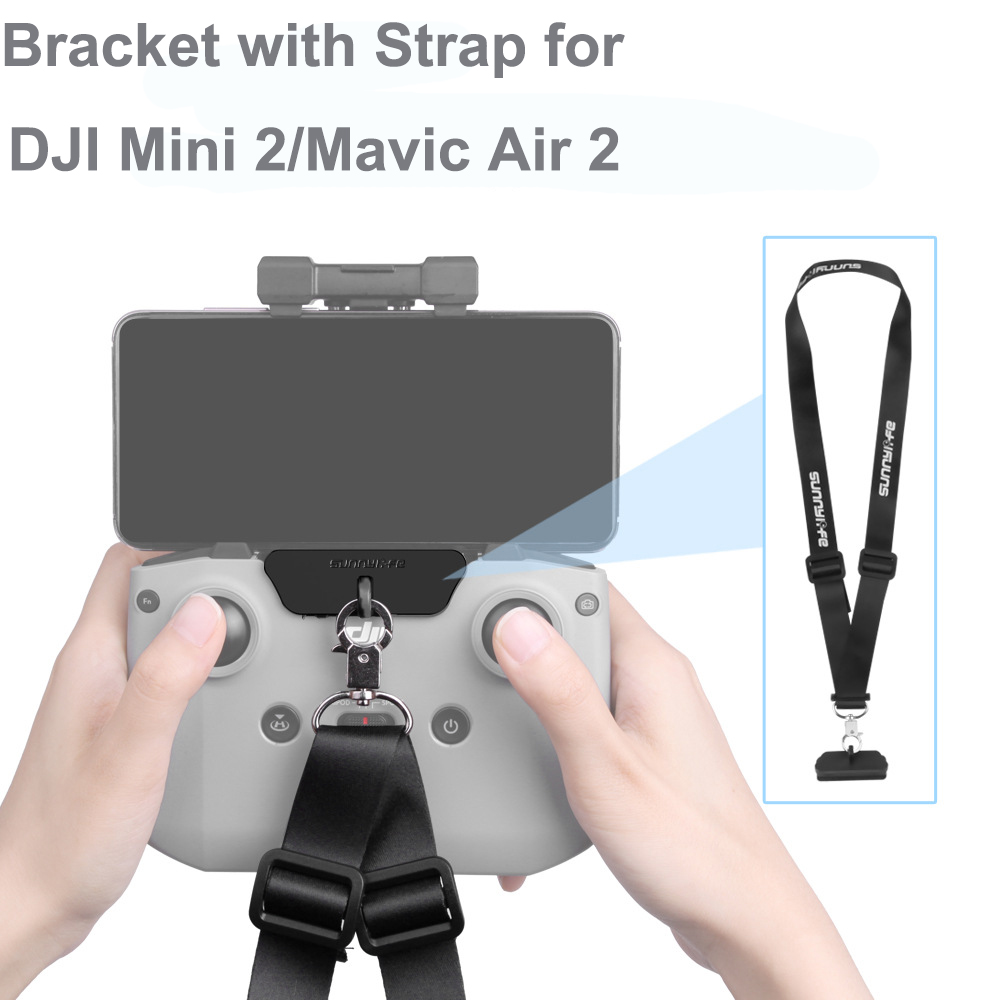 Drone Neck Strap - ตะขอแขวนพร้อมสายคล้องคอปรับได้สำหรับรีโมทคอนโทรล DJI Mini 2 /Mavic 3/Air