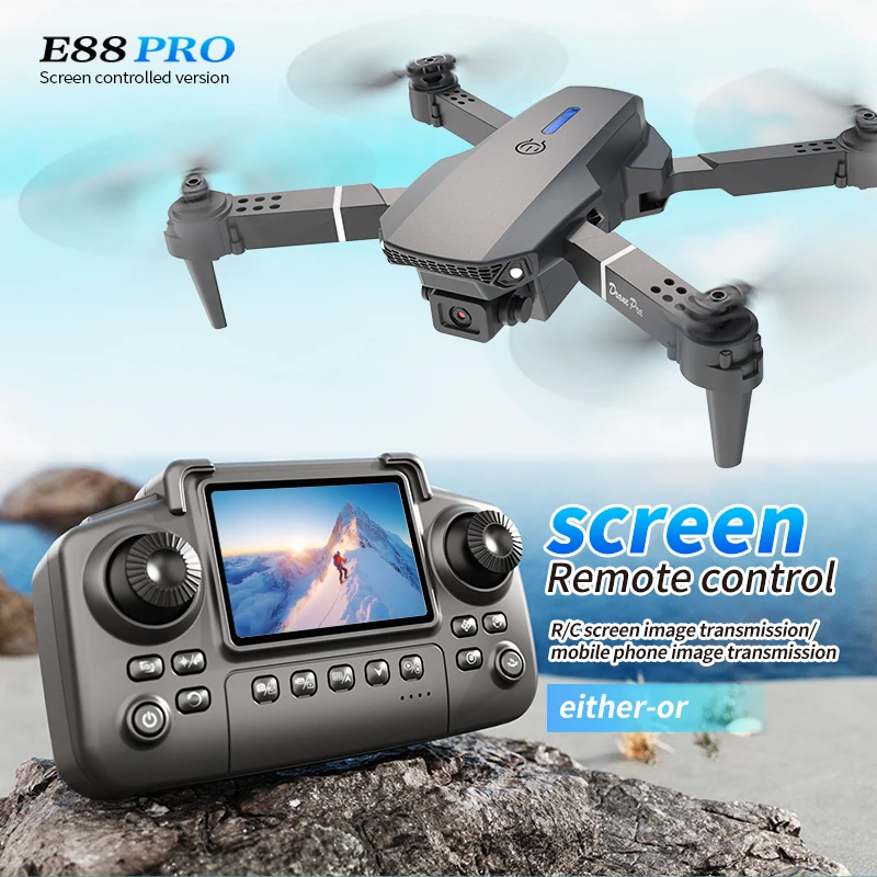 โดรนรุ่น Professional E88 PRO  - Drone Controller Screen บทวิจารณ์และราคา