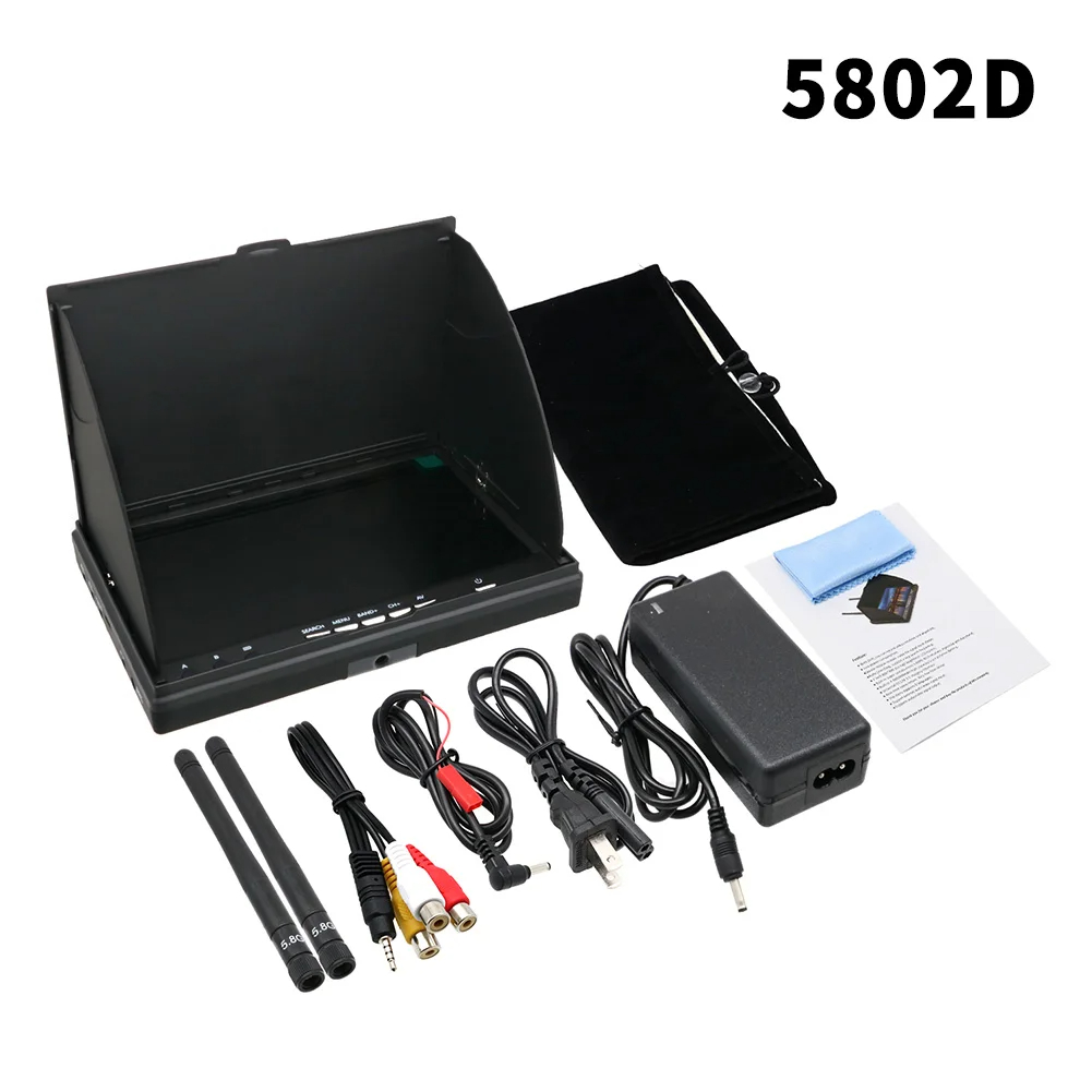 5.8G FPV DVR LS5802D จอภาพ LCD - Drone Controller Screen บทวิจารณ์และราคา