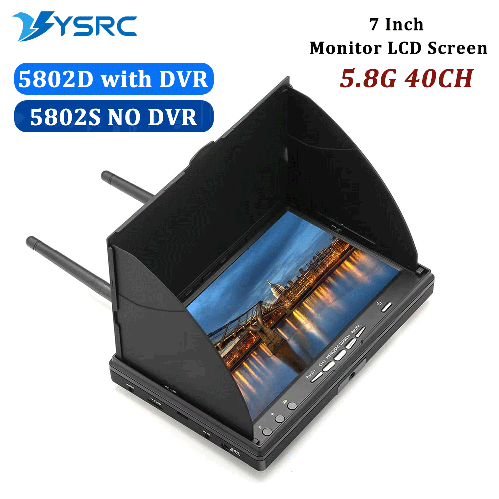5.8G FPV DVR LS5802D จอภาพ LCD - Drone Controller Screen บทวิจารณ์และราคา