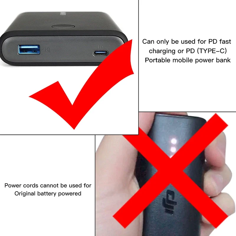 สายชาร์จพอร์ต Type-C ที่รองรับ - Drone Power Bank บทวิจารณ์และราคา